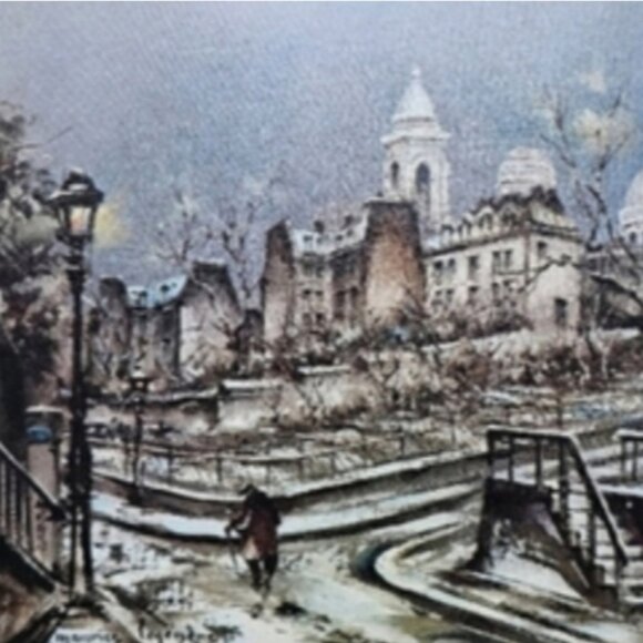 Maurice Louis Legendre Paris, Le Sacré-Cœur et les Vignes frame - Picture 4 of 4